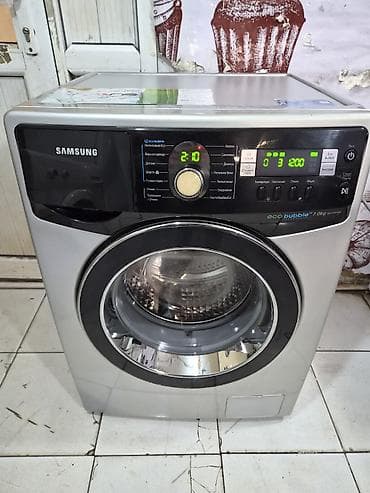 Техника и электроника: Стиральная машина Samsung, 7 кг, Б/у, Автомат, Есть сушка, Бесплатная доставка, Платная доставка — 1