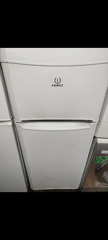 İşlənmiş 2 qapılı Indesit Soyuducu Satılır, rəng - Ağ, Təkərli