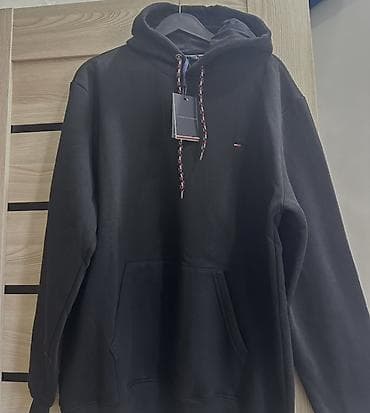 kişi plaşları: Svitşot, Tommy Hilfiger, XL, rəng - Qara — 1