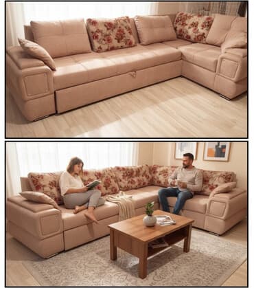 Asılqanlar: Künc divan, İşlənmiş, Açılan, Bazalı, Parça, Çatdırılma yoxdur — 1