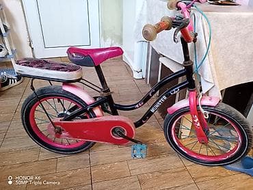 24 velosiped: İki təkərli Uşaq velosipedi 16", sürətlərin sayı: 1 — 8