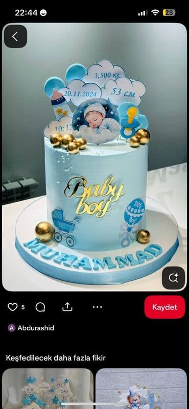 esger ucun tortlar: Salam.Ad günü nişan toy,məktəb və s tədbirlər üçün tort sifarişi — 7