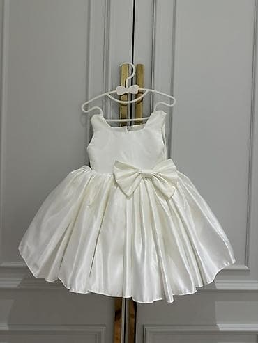 gupur donlar: Ağ rəngli qız uşaq princessa donu – bayram və mərasimlər üçün 1 yasa — 1