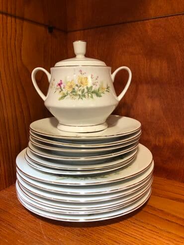 caydanliq: Çay dəsti, rəng - Ağ, Keramika, 6 nəfərlik — 2