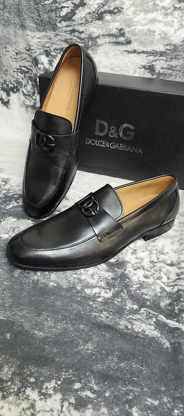 kişi ayaqabi: Кожаные туфли Итальянского бренда Dolce Gabbana. Размер 43. Made in — 1