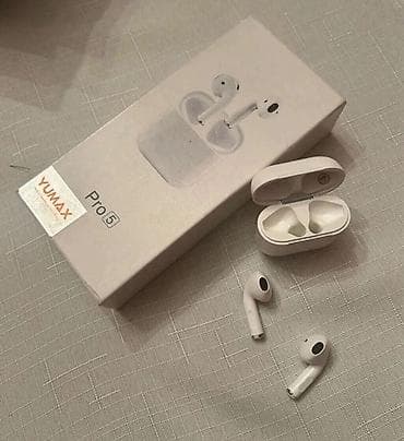 YUMAX Pro 5 simsiz qulaqlıq - Dizayn: Ağımtıl korpus, kompakt şarj