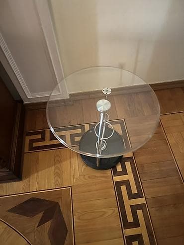 tibbi forma: Şüşə üstlü dekorativ yan masa - Dizayn: Modern/Art-deko üslubunda — 2