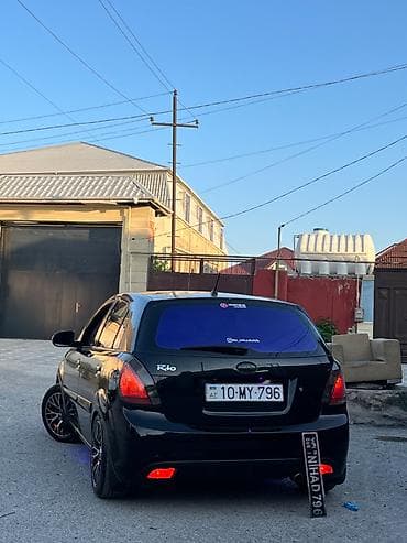 disk qabi: Kia Rio hatchback, qara rəng, maşın ideal veziyyetdedi maşını — 7