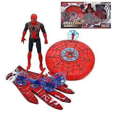 marvel figur: Человек паук набор.Набор щит пусковой Человек-паука.Этот набор — 3