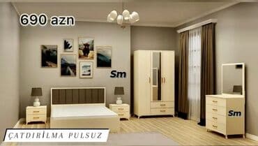 мебель для прихожей: İkinəfərlik çarpayı, Dolab, Yeni — 1