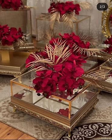 xonca desti: Nişan mərasimləri üçün dekorativ güzgülü xonça dəsti Xonçalar dəst — 5