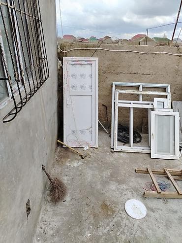 Furnitura və aksessuarlar: PVC qapı və pəncərə dəsti - Ağ rəngli PVC (plastik) qapı: standart — 1