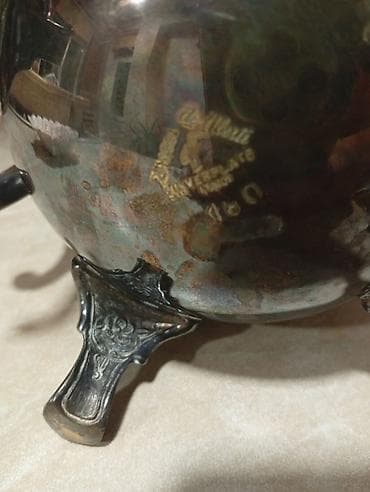 çay termosu: İtalyan “d’Allivanti” markalı gümüşləmə çaydan/qəhvə qrafinı - — 2