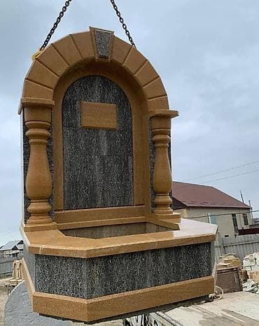 Fəvvarələr: Dekorativ həyət-çeşməsi - Material: təbii daş və beton qarışığı — 4