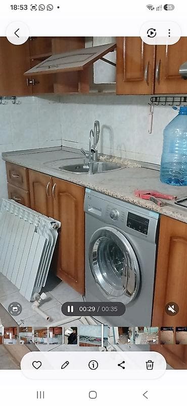 pletka: Mətbəx mebeli dəsti – üst və alt dolablar, tezgah, lavabo və qaz — 2