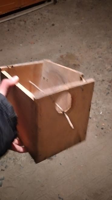 dele heyvan: Taxta quş yuvası/kutubçası - Material: Sərt kontrplak/taxta - Forma — 4