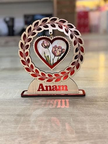 yeni il sam agaclari: Fiqur, Taxta, rəng - Qırmızı — 2