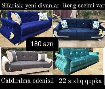 divan ofis: Divan, Qonaq otağı üçün, Bazalı, Açılan — 1