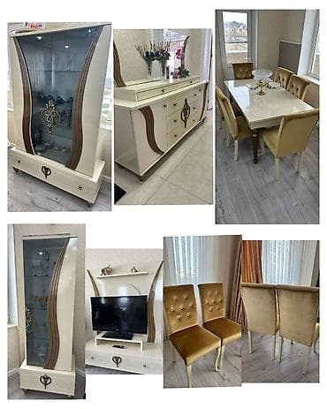 Qonaq otağı dəsti📢Tam yaxşı vəziyyətdədir,masa açıla bilir.Ünvan