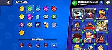 ziyafet geyimi: Brawl Stars oyun hesabı profil və geniş kostyum kolleksiyası — 2
