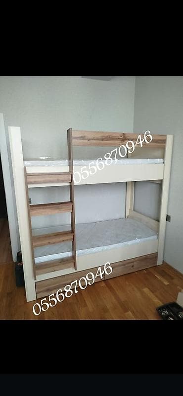 Oğlan və qız üçün, Yeni, Çarpayı, Matras ilə, Siyirməli, Laminat