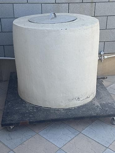 Moyka avadanlığı: Sobalı daş tandır (çörək/piti/ət üçün) - Silindrik formalı, qalın — 1