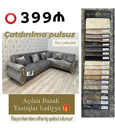 Künc divan, Yeni, Açılan, Bazalı, Parça, Pulsuz çatdırılma