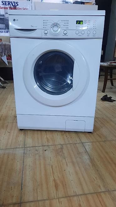 Texnikanın təmiri: LG paltaryuyan maşın – ön yükləməli, 5 kq tutum Xüsusiyyətlər: - Ön — 3