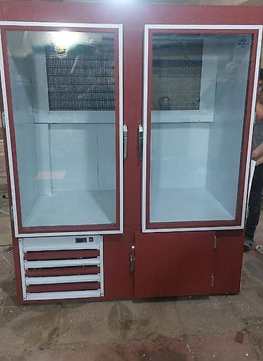 İki qapılı vitrin soyuducu - Geniş şüşəli vitrin: Hər iki bölmə tam