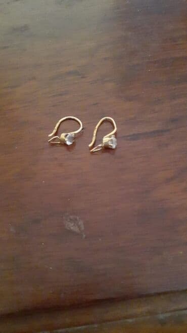 Аксессуары: Серьги, Желтое золото, 1 г, Бесплатная доставка — 2