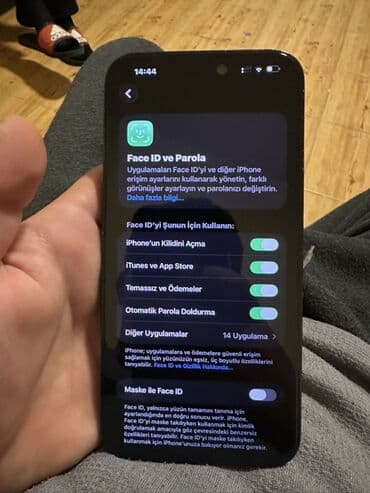 Opel: IPhone 14 Pro Max, 128 GB, Graphite, Zəmanət, Face ID — 9
