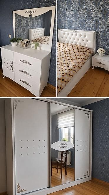 lenkeran mebel salonlari: Xanim🥰⁰¹⁷⁶ Yataq desti satilir Taxtin Bazasi Yoxdur. Qiymet 400 Azn — 1