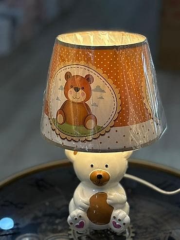 Декор и интерьер: Uşaq otağı üçün masa lampası – ayıcılı dizayn - Baza: keramika — 2