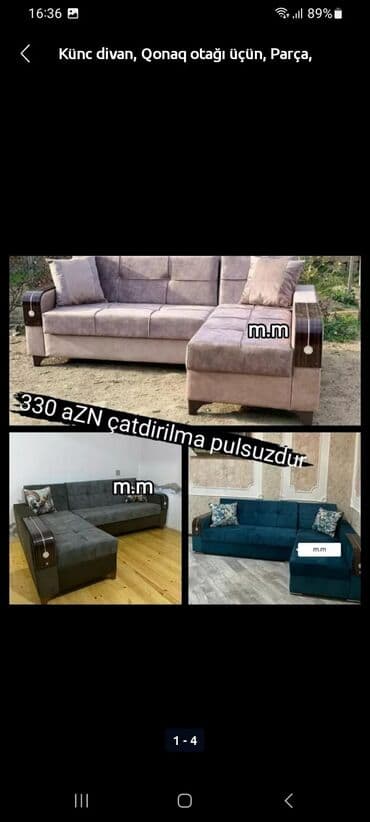 Künc divan, Yeni, Açılan, Bazalı, Parça