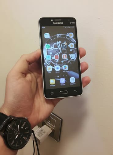 Цепочки: Samsung Galaxy J2 Prime, 8 ГБ, цвет - Черный, Две SIM карты — 1