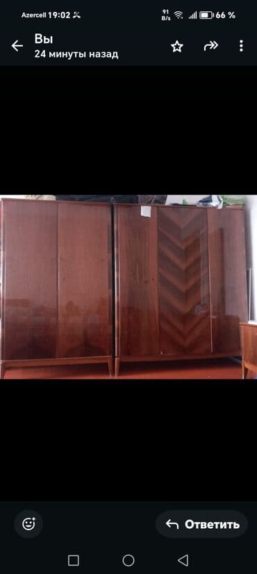 İşlənmiş, Açılan, 3 qapılı Düz dolab, Qarderob, paltar dolabı, Rumıniya