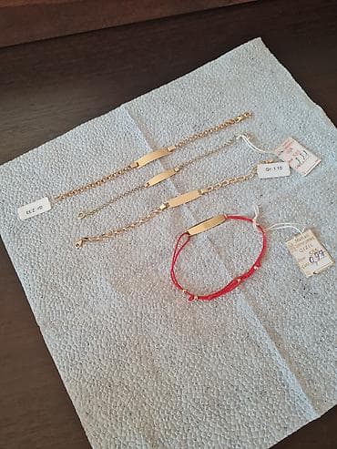 oglan ucun qolbaqlar: Bilərzik, Sarı qızıl, 585 Əyar, 3 g, Ünvandan götürmə — 4