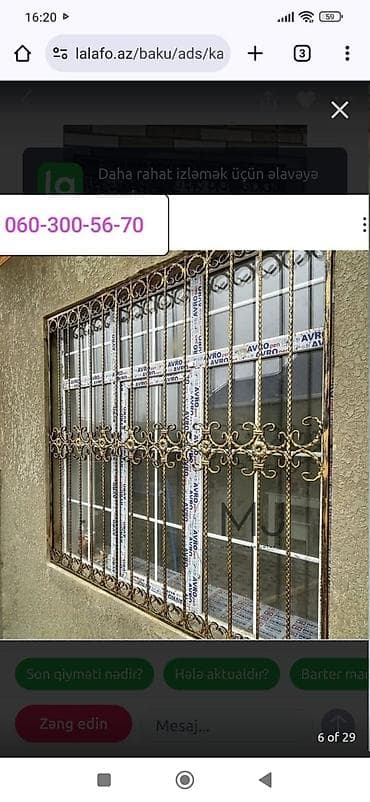 pencere kilidi: Kataloqla hər zövqə uyğun Resotka və Məhəccər sifarişləri qəbul edirik — 5