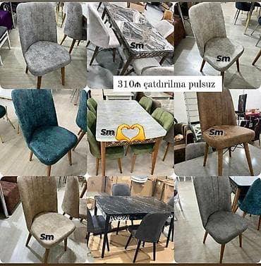 taxta stol stullar: Masa ve oturacaq rəng seçimi var — 1