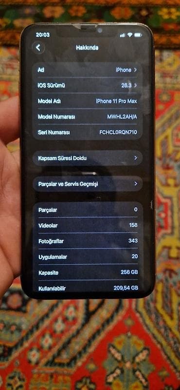 iphone xoş max: IPhone 11 Pro Max, Qızılı, Face ID — 5