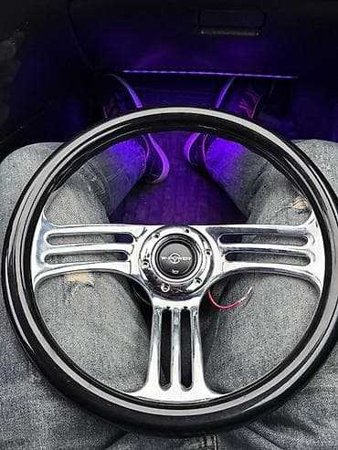 Aksesuarlar və tüninq: W-POWER sport sükan - Universal sport sükan çarxı - 3 bölməli, parlaq — 1