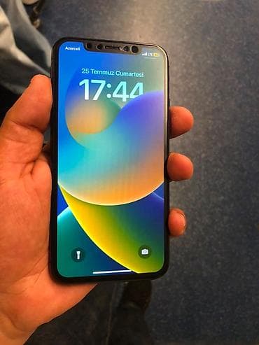 IPhone X, 64 GB, Qara, Face ID, Simsiz şarj, Sənədlərlə