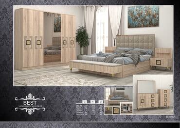 угловая тумба: Двуспальная кровать, 2 тумбы, Турция, Новый — 1