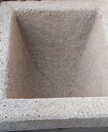 dibcək: Beton dekorativ dibçək/qutu - Material: sıx və möhkəm beton - Forma — 1