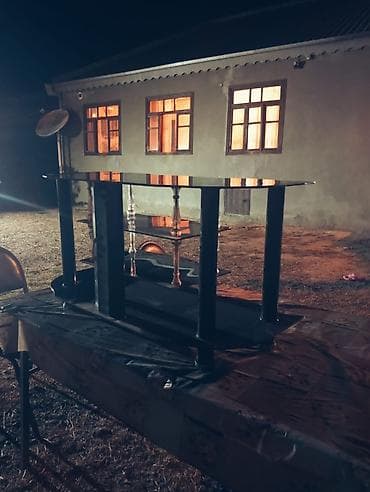 Mebel: Düz TV altlığı, Polkalı, Şüşəli — 3