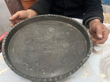 pambıq parça: Məhsul: Metaldan hazırlanmış oyma naxışlı dairəvi sinı/çəkmə sini — 1