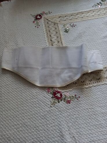 Hamile bandaji - Material: elastik və nəfəsalan parça - Rəng: ağ -