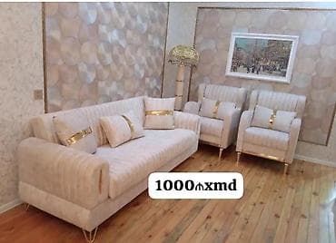 - Qonaq otağı üçün dəst: 1 böyük divan + 2 kreslo - Rəng: açıq lalafo.az -da - Qonaq otağı üçün dəst: 1 böyük divan + 2 kreslo - Rəng: açıq