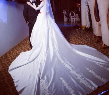 masin bezeyi: Zərif detallar ilə bəzədilmiş gəlinlik - Model: A-kesim, balıqquyruğu — 2