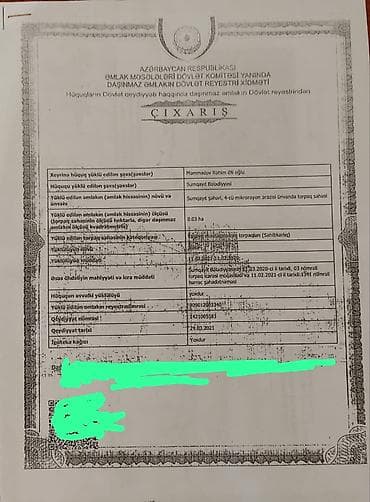 cay evleri: 3 sot, Tikinti, Mülkiyyətçi, Kupça (Çıxarış) — 6